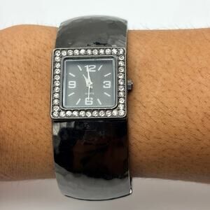 Silver & Black Women's Watch
